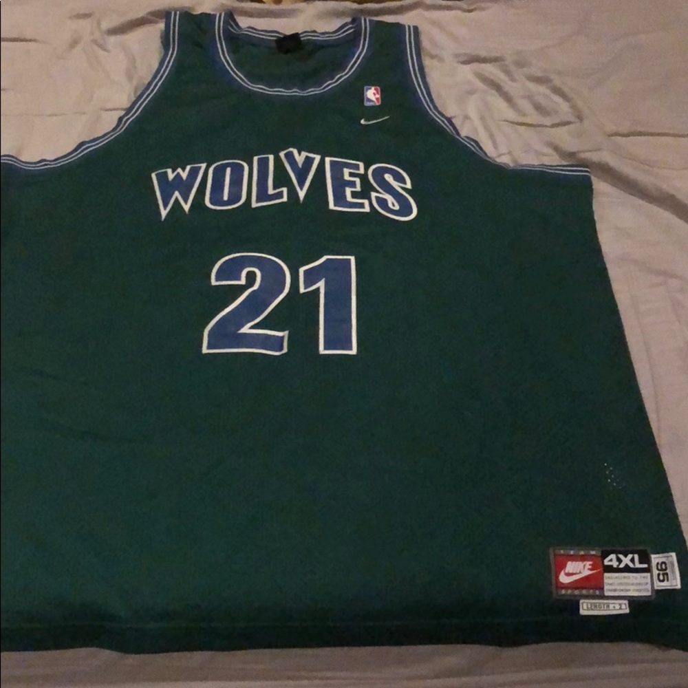 Nike Minnesota 95 Garnett 21 Jersey
